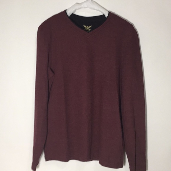 Faded Glory Mens Sweater Long Sleeve V 